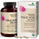 Futurebiotics Folic Acid 800mcg från Organic Lemon Peel USDA Certified Organic, 120 Vegetariska tabletter