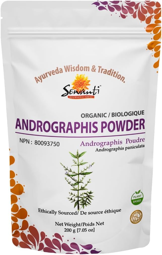 Sewanti Andrographis Extract Powder - Andrographis Paniculata för leverhälsa | Herbal Supplement 200g