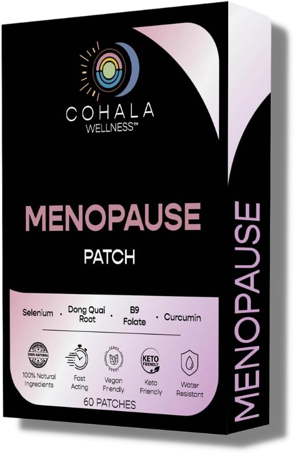 Klimakteriet Relief Patch (60 dagars leverans) - Dong Quai Root, Selenium, Curcumin, Folate - 60 Patches
