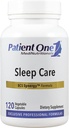 Patient One Sleep Care | Tillägg för att stödja övergång till sömn och vital sömn * med kamomill, valerian, melatonin och mer | 120 kapslar