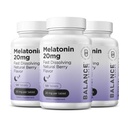 Balancebreens Melatonin 20mg snabbt lösa tabletter - Hög styrka, snabbverkande, naturligt sömnstöd - sömnhjälpmedel för vuxna - Icke-Groggy, drogfri formel - 120 sovande piller