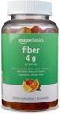 Grundläggande Fiber Gummies för Digestive Health and Regularity, Orange, Lemon & Strawberry Flavors, 90 Count, Pack of 1 (tidigare Solimo)