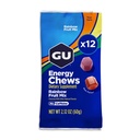 GU Energy Chews, Rainbow Mix Energy Gummies med Electrolytes, Dairy-Free, On-The-Go Energy för alla träningspass, 12 väskor (24 portioner totalt)