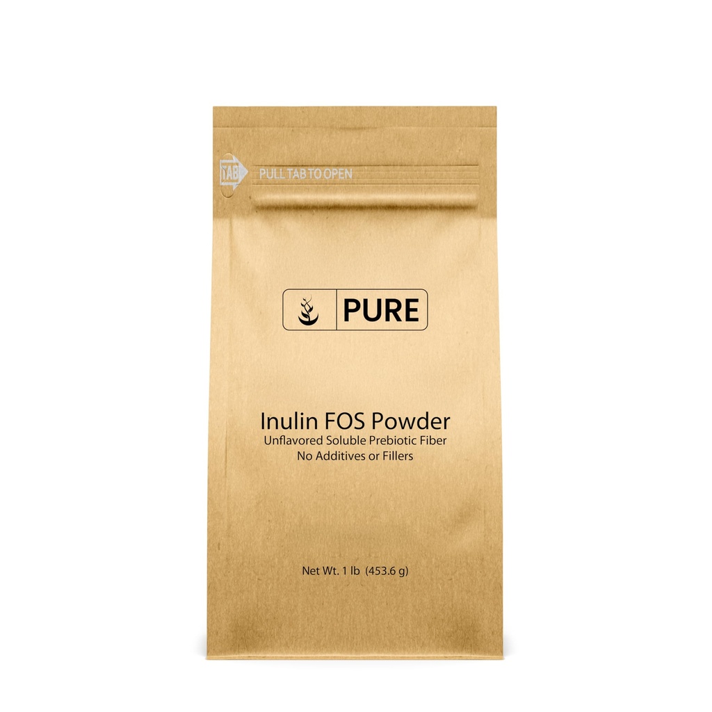 Rena originalingredienser Inulin FOS-pulver (1 lb) Alltid rena, inga fillers eller tillsatser, Lab Verified