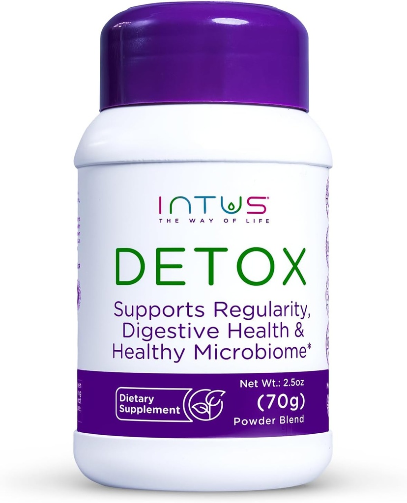 Intus Detox | Colon Cleanse och Liver Detox för Digestive Health | Ayurvedic Herbal Supplement för att stödja Gut Health, kronisk förstoppning, förbättra matsmältningen och ge uppblåst lättnad | 2.5 oz