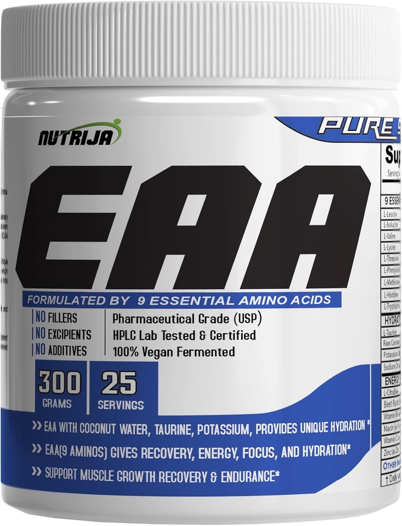 EAA Supplement (9 väsentliga aminosyror) med kokosvatten | Hydration Blend & Energy Matrix - 300g Lychee