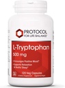 Protokoll för livsbalans - L-Tryptophan 500 mg - 120 Veg kapslar