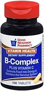 GNP Vitamin Hälsa B-Complex Plus Vitamin C (100 tabletter)