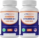 Vitamatic Vitamin B1 (Thiamine) 500mg – 2 Pack (120 kapslar totalt)