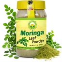 BASIC AYURVEDA Moringa Leaf Powder - 7.05 Oz (200g) | Fin grön Superfood Powder | Antioxidant Rich, Vegan & Gluten-Free | Pure Dried Moringa för Smoothies, Teas, Juices & Cooking