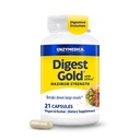Enzymedica Digest Gold + ATPro, Maximum Strength Enzyme Formel, förhindrar uppblåsthet och gas, 14 Key Enzymes Inklusive Amylase, Protease, Lipase och Lactase, 21 kapslar (FFP)
