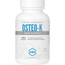 NBI Osteo-K Bone Support | Vitamin D & K Complex med Calcium Citrate Supplement | 45mg Vitamin K2 (MK4) för stark benhälsa och funktion | 180ct Veggie Capsules