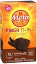 Metamucil Fiber Thins, Chocolate, 12 Packets, 9.3 oz - Pack med 2