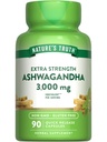 Naturens sanning Ashwagandha kapslar | 3000mg | 90 greve | Extra styrka | med Black Pepper | Non-GMO & Gluten fri tillägg