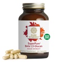 PURE SYNERGY SuperPure Beta 1,3-Glucan Extract | 500 mg Beta 1,3-Glucan Supplement från Algae | Yeast-Free, Non-GMO, Standardized Extract | Stöder Immune Health & Digestion (60 kapslar)