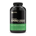 Optimum Nutrition Superior Amino 2222 tabletter, kompletta väsentliga aminosyror, EAA, 160 greve