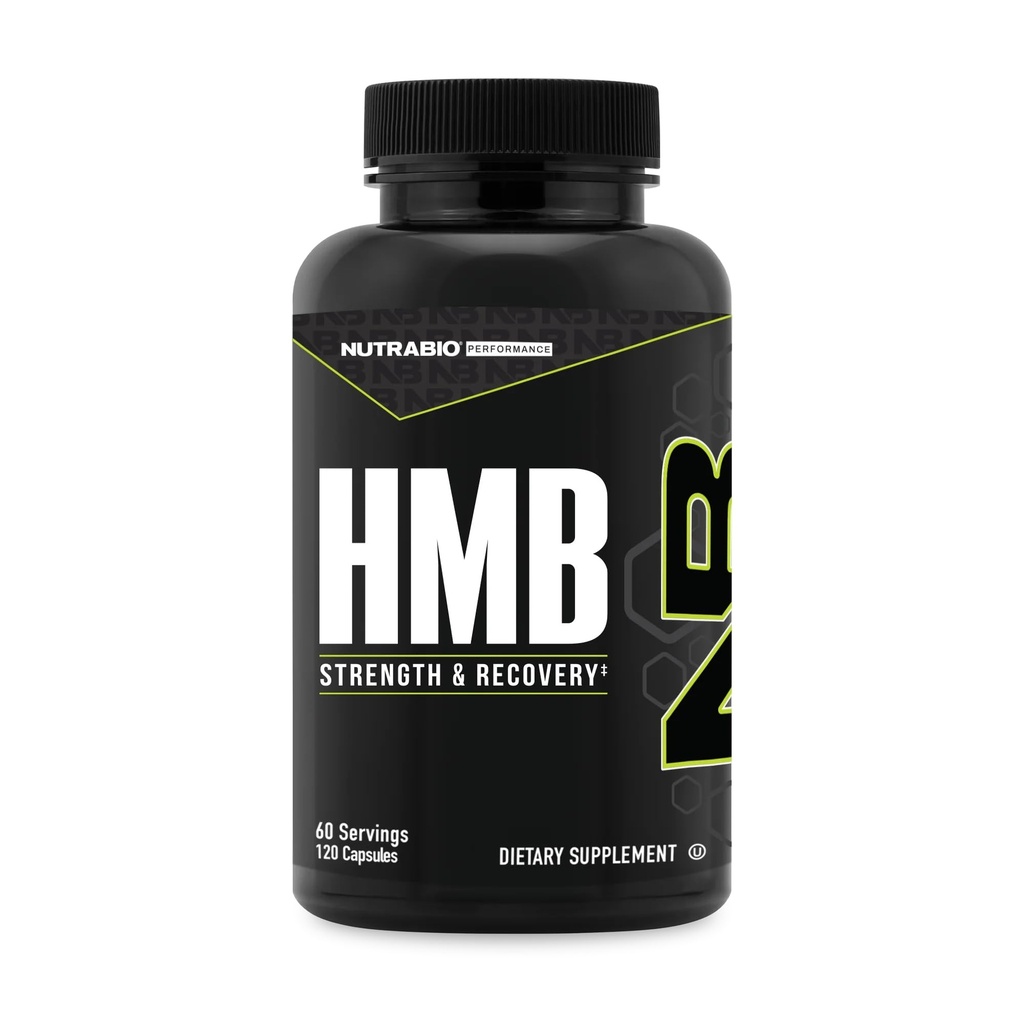 NutraBio HMB Supplement, Amino Acid Hmb, HMB Supplements for Men, HMB 1000mg- 120 kapslar