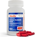 Tidsvis - 200 Caplets - Spänningshuvudvärk och smärtstillande med Acetaminophen 500 mg och koffein 65 mg Extra styrka för huvud, hals, axel och kroppssmärtstillande, aspirinfri - Tillverkad i USA