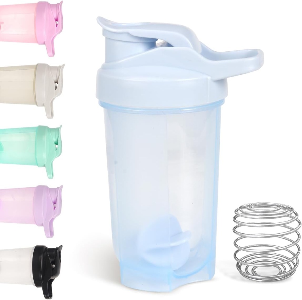 D.Y.A 16oz Shaker Bottle,Leak Proof Sports Shaker Cups för Protein Shakes, Shaker Bottle för Pre Workout och Travel To Go,BPA Free & Easy Clean Protein Shaker Bottle, Blue