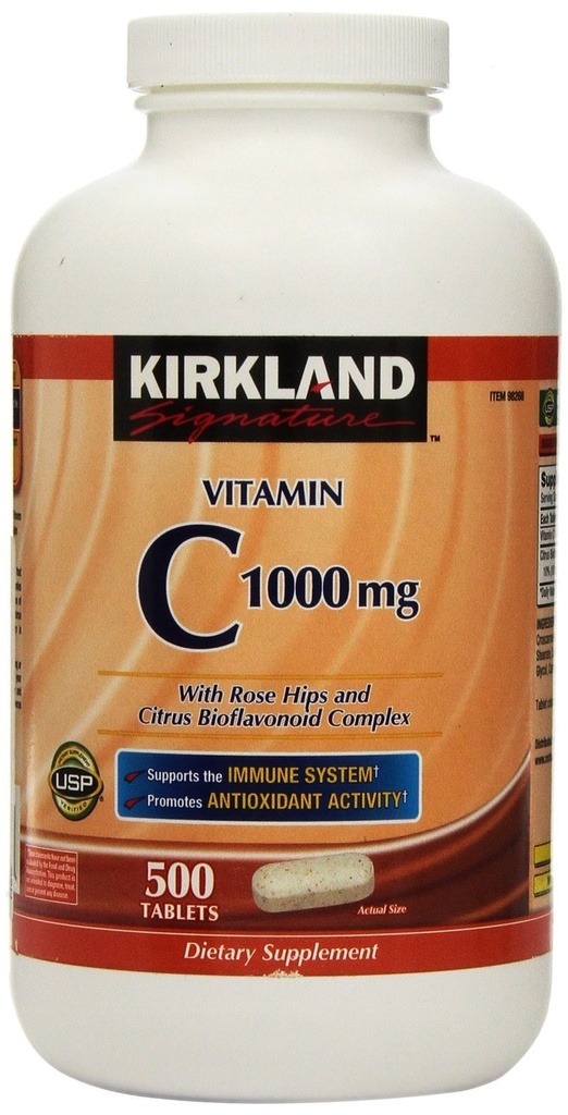 Kirkland Signature Vitamin C 1000 mg., 500 tabletter (2 Pack)