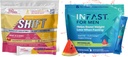 Real Ketones Intermittent Fasting Drink Mix Bundle för viktminskning Support Raspberry Lemon Shift Electrolytes & Intermittent Fasting Electrolytes för män med BHB Exogena Ketones (30 Räkna vardera)