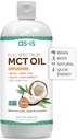 AS-IS Simply Full Spectrum MCT Oil C8, C10 & C12 | Osmakad | 100% från icke-GMO kokosnötter | Perfekt för morgonkaffe | Snabb ren energi | 32 fl oz (63 portioner)