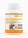 Glukosamin Chondroitin med gurkmeja & MSM - Mobilitet & flexibilitet Support - 60 Veggie kapslar