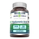 Fantastiska formler Hyaluronsyra 100 Mg Supplement | Kapslar | Icke-GMO | Glutenfri | Tillverkad i USA (1 Pack | 120 greve)