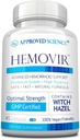 Godkänd vetenskap Hemovir - Hemorrhoid Support Supplement - Häxa Hazel, Häst Chestnut - 45 kapslar - 1 flaska - Vegan