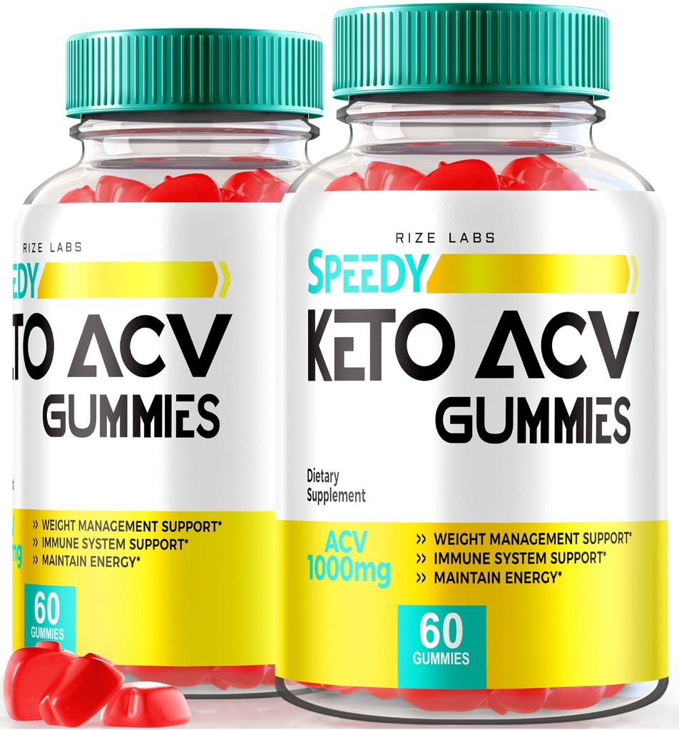 Rize labs - Speedy Extreme Keto Plus ACV Gummy för avancerad viktminskning med Apple Cider Vinegar 2000mg Supplement (120 Gummies)