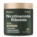 Airboy Liposomal Nicotinamide Riboside 900 mg, NAD Supplement med Resveratrol & Quercetin, Tredjepartstestad, Anti-Aging, Energi, Fokus-80 Räkna