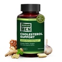 Cholesterol Support Supplement med Arjuna, Garlic, Guggul, Male Vigor Blend och andra örter och vitaminer, stöder normala kolesterolnivåer, 30 dagars leverans, 60 kapslar