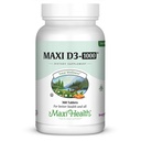 Maxi-Health Vitamin D3 1000 IE - för hälsosam muskelfunktion, benhälsa och immunstöd - 360 tabletter - Bästa Kosher-tillägg för vuxna