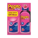 Pepto Bismol Liquid Ultra för Nausea, Heartburn, Indigestion, Upset Stomach och Diarré - 5 Symptom Fast Relief, Cherry Flavor 12 oz (Pack of 3)