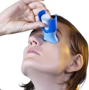 Läkemedel Eye Drop Helper med silikonadapter - Noggrann, One-Handed Eye Drop Guide för seniorer och vårdgivare