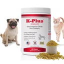 K-Plus Potassium Citrate + Cranberry Granules för hundar och katter - Vet-Approved UTI & Bladder Health Support - Hjälper till att upprätthålla urinvägsbalans och njurfunktion - Enkel att använda Granuler - 60 Doser