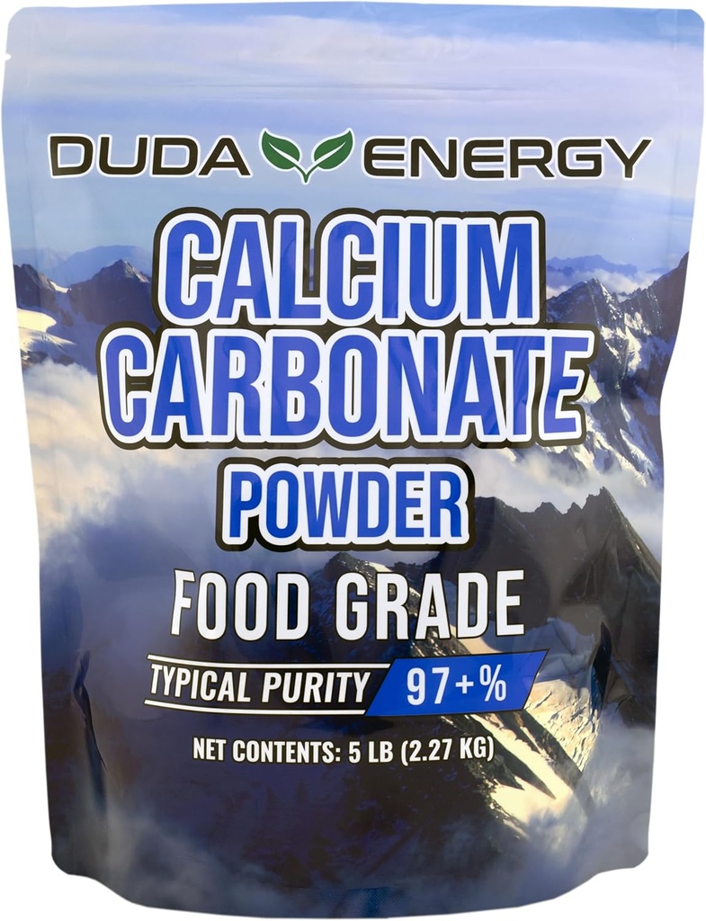 Duda Energy FGcc5f Food Grade 97 +% Kalciumkarbonat från Ground Limestone, 5 lb.