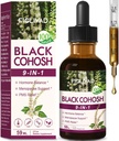 100% naturliga växtbaserade droppar, svart cohosh extrakt för hormonbalans, klimakteriet Support & PMS Relief. 2oz