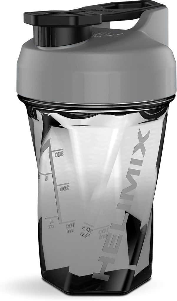 HELIMIX 1.5 Vortex Blender Shaker Bottle håller upp till 20oz | Inget Blending Ball eller Whisk | USA Made | Portable Pre Workout Whey Protein Drink Shaker Cup | Mixes Cocktails Smoothies Shakes | Top Rack Safe