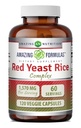 Fantastiska formler Red Yeast Rice Complex | 1570 Mg Per Serving | 120 Veggie Capsules | med Alpha Lipoic Acid, CoQ10, Milk Thistle Extract | Made in USA