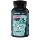 Freshfield Prenatal Vegan Omega 3 DHA: Sustainable, Carrageenan Free, Third Party Tested, Compostable Bottle, Carbon Neutral. Stöder hjärta, hjärna, gemensam hälsa w / DPA