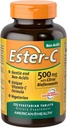 Ester-C American Health med Citrus Bioflavonoids Vegetariska tabletter, 24-timmars immunstöd, Gentle på mage, icke-Acidic Vitamin C, icke-GMO, Gluten-Free, Vegan, 112 portioner, 500 mg, 225 greve