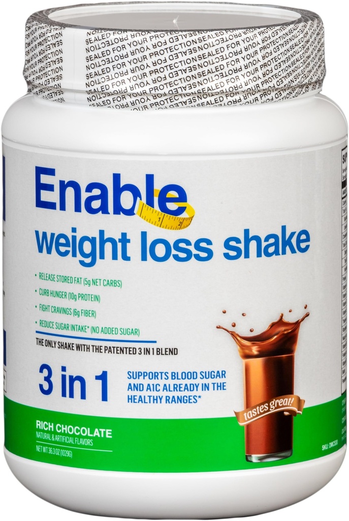 Aktivera viktminskning Shake - Rich Chocolate smak för läckra och näringsrika måltider, 2lb 11oz