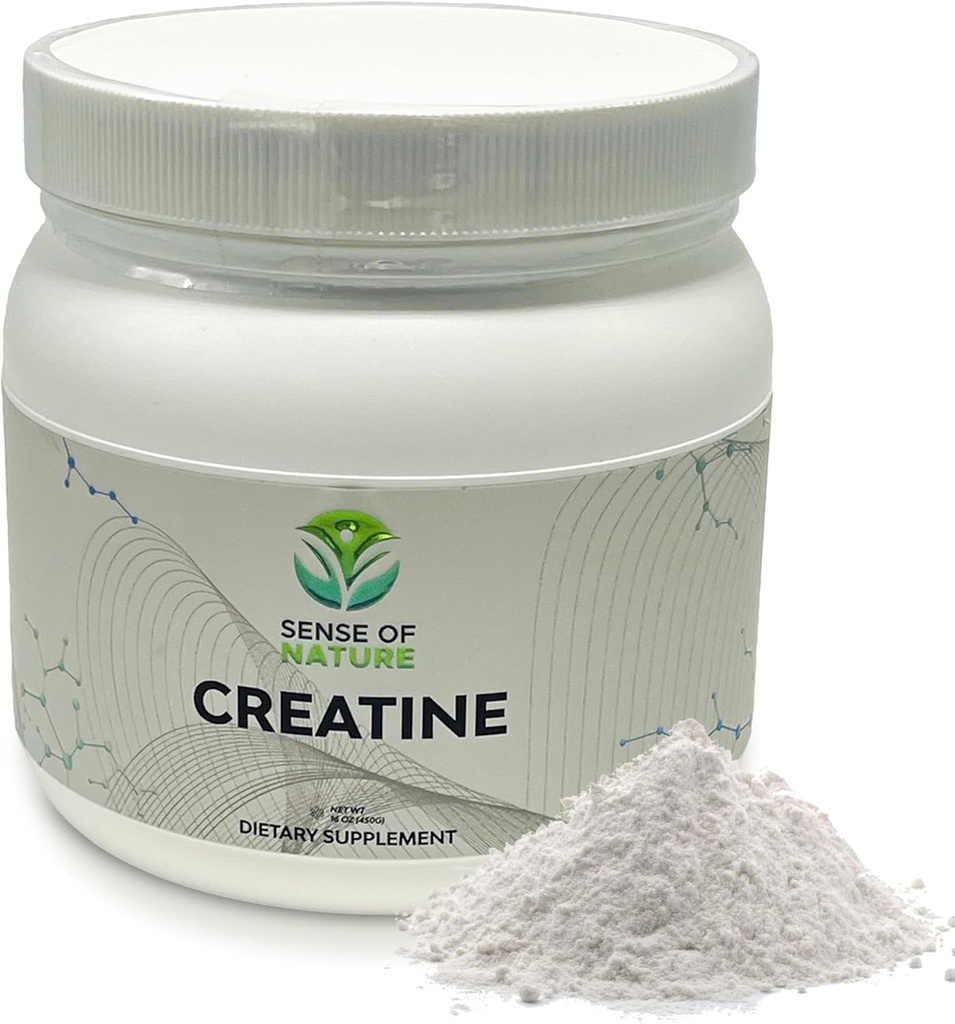 Kreatinmonohydratpulver 90 portioner - 5g (5000mg) av mikroniserad kreatinpulver per portion, kreatinpre träning, kreatin för byggmuskel, kreatinmonohydrat 450g (1,0lbs)