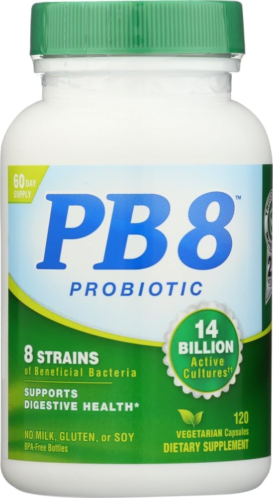 Nu Pb 8 Pro-biotiska Acidophilus tabletter, vegetariska, 120-räkning flaska
