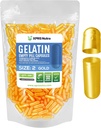 XPRS Nutra Size 2 Empty Capsules - 500 greve Empty Gelatin Capsules - Pills DIY Capsule Filling - Pure Bovine Pill Gel Caps for Do-It-Yourself Supplements (guld)