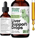 Forever Puppy Liver Support Drops for Dogs - Milk Thistle Supplement for Dogs - Liver Cleanse Detox Drops w/Liquid Silymarin Herb - Canine Supplements & Vitamins for All Breeds & Sizes - 2 oz