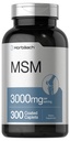 Horbäach MSM Supplement | 3000mg | 300 Coated Caplets | Methylsulfonylmetan med Calcium | Vegetarian, icke-GMO, Gluten Free