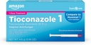 Grundläggande vård Tioconazole salva 6,5 procent, 1-dos behandling, vaginal jästinfektion behandling för kvinnor, feminin vård, 0,16 ounce (Pack av 1)