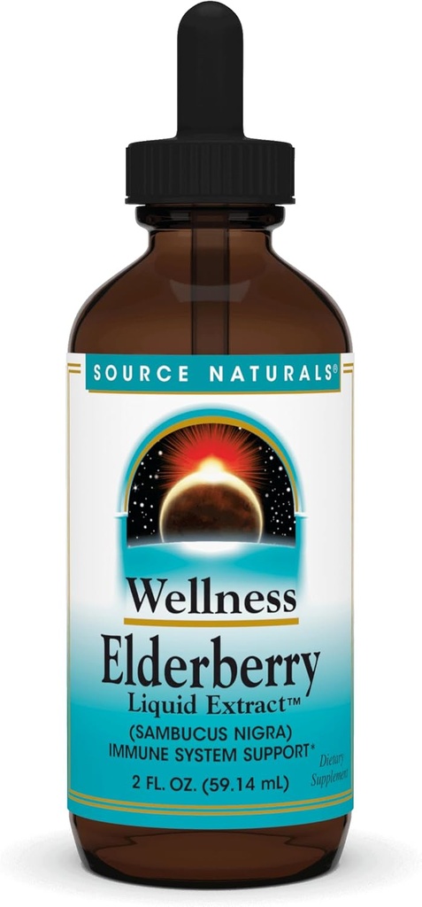 Källa Naturals Wellness Elderberry Extract, 2 OZ - Immune System Support